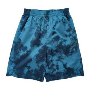 Adidas Axis Shorts Blue Sky Rush Pockets Drawstring Boys Large 14/16